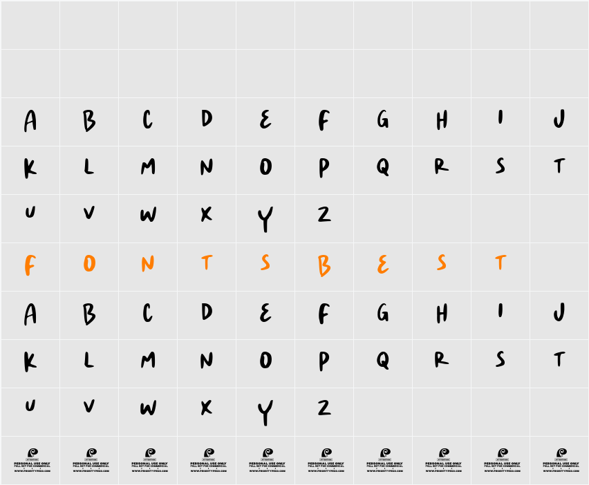 Fancy Thread DEMO Character Map