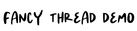 Fancy Thread DEMO Font Image