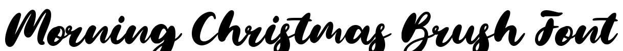 Morning Christmas Brush Font Font Image