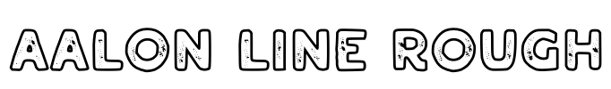 Aalon Line Rough Font Image