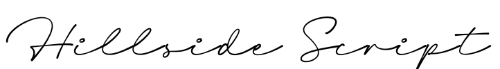 Hillside Script Font Image