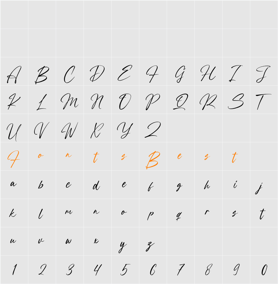 Richload Character Map