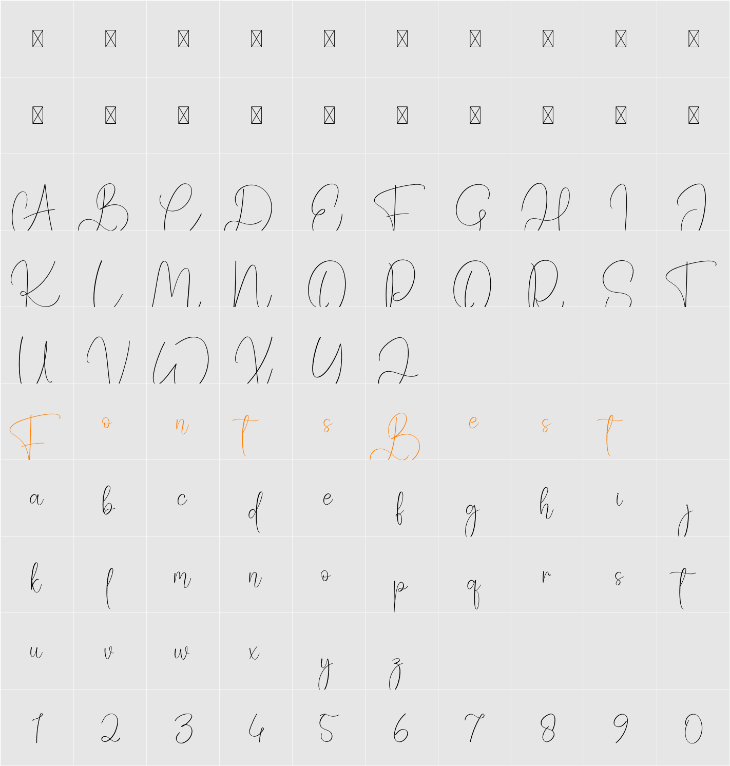 Recording Character Map