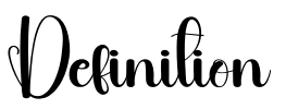 Definition Font Image
