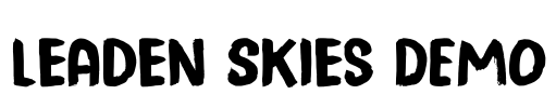 Leaden Skies DEMO Font Image