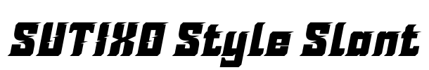 SUTIXO Style Slant