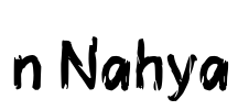 n Nahya Font Image