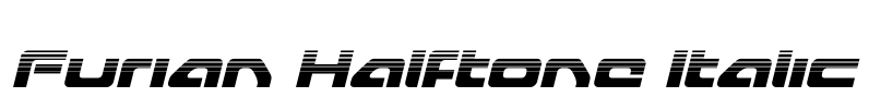 Furian Halftone Italic Font Image