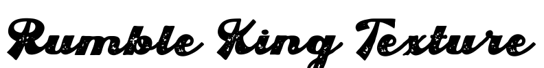 Rumble King Texture Font Image