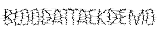 BloodAttackDemo Font Image