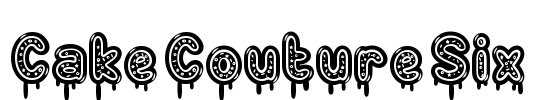 Cake Couture Six Font Image