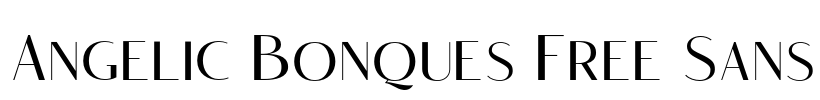 Angelic Bonques Free Sans Font Image