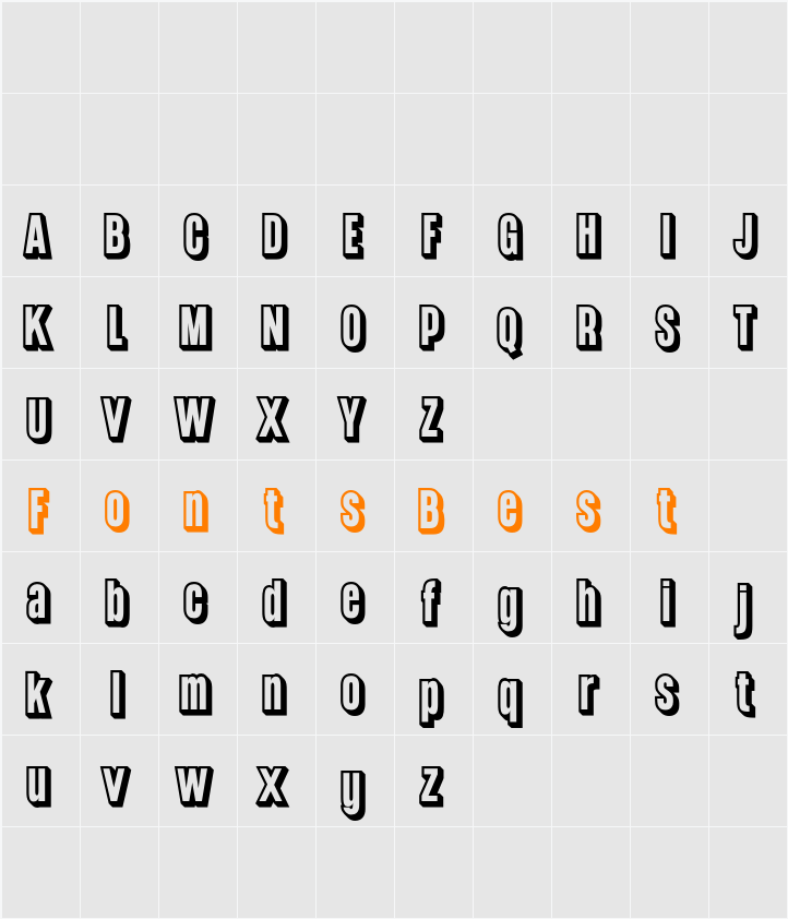 Godger 3D Demo ExtrudeRight Character Map