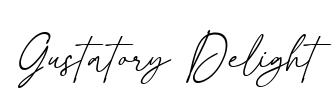 Gustatory Delight Font Image