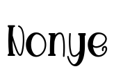 Nonye Font Image