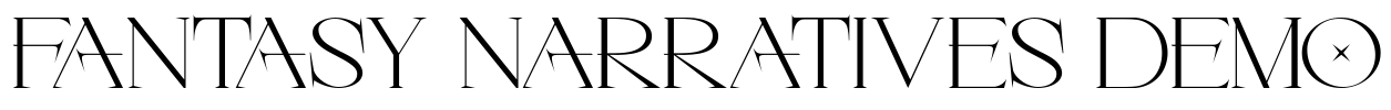 Fantasy Narratives Demo Font Image