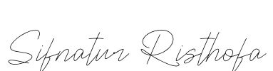 Sifnatur Risthofa Font Image