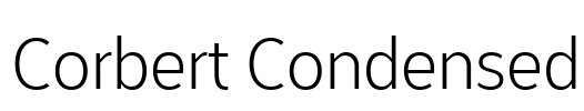 Corbert Condensed Font Image