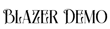 Blazer Demo Font Image
