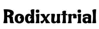 Rodixutrial Font Image