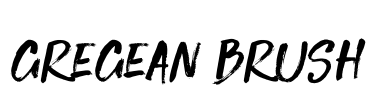 Gregean Brush Font Image