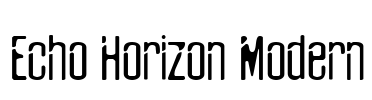 Echo Horizon Modern Font Image