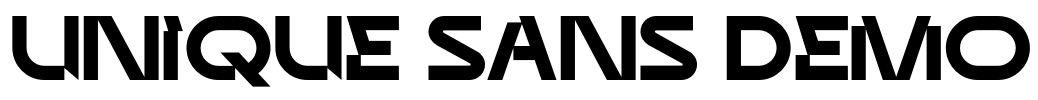 UNIQUE SANS DEMO Font Image