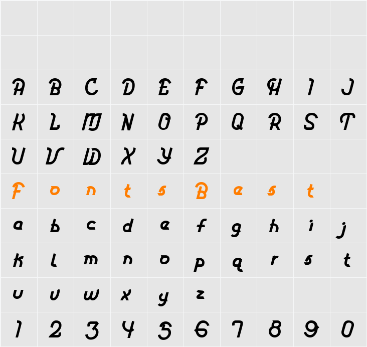 Redflick Character Map