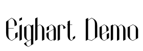 Eighart Demo Font Image