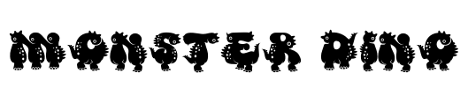 Monster DIno Font Image