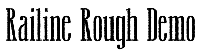 Railine Rough Demo Font Image