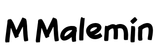 M Malemin Font Image