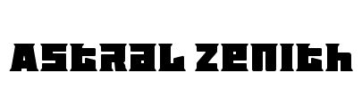 Astral Zenith Font Image