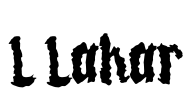 L Lahar Font Image