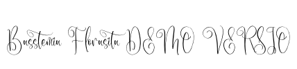 Basstemia Florasita DEMO VERSIO Font Image