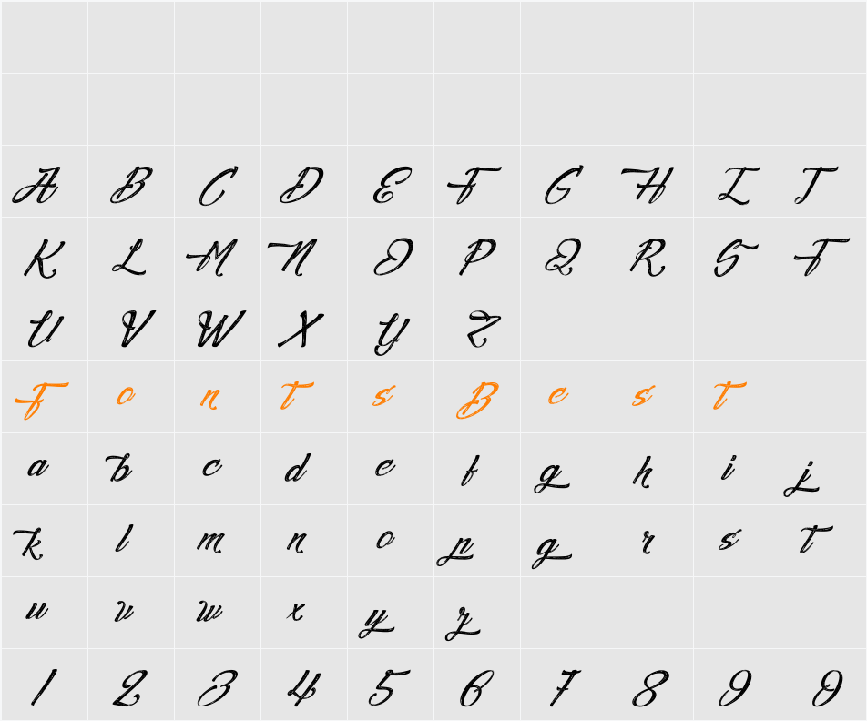 Agua de Jamaica Character Map