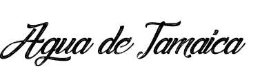 Agua de Jamaica Font Image