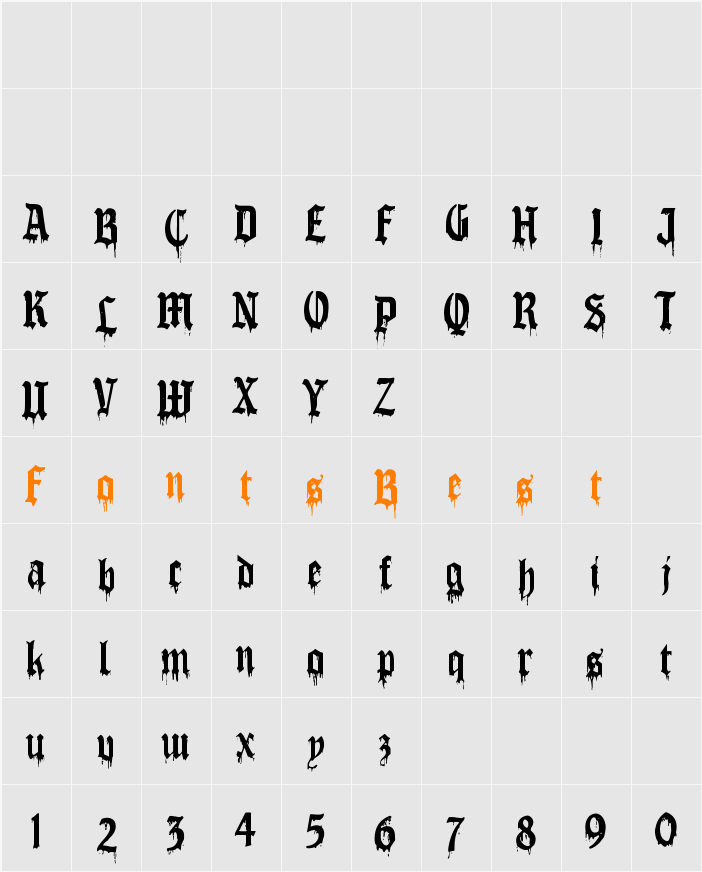 ARUNIKA Character Map