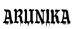 ARUNIKA Font Image