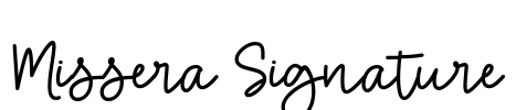 Missera Signature Font Image