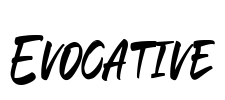 Evocative Font Image