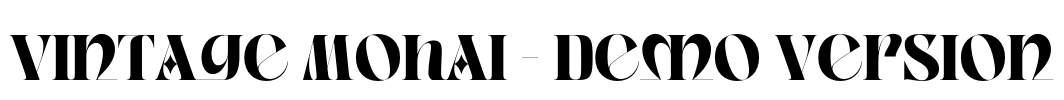 Vintage Mohai - Demo Version Font Image