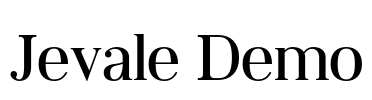 Jevale Demo Font Image
