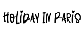 Holiday In Paris Font Image
