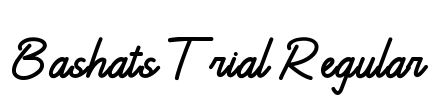 Bashats Trial Regular Font Image