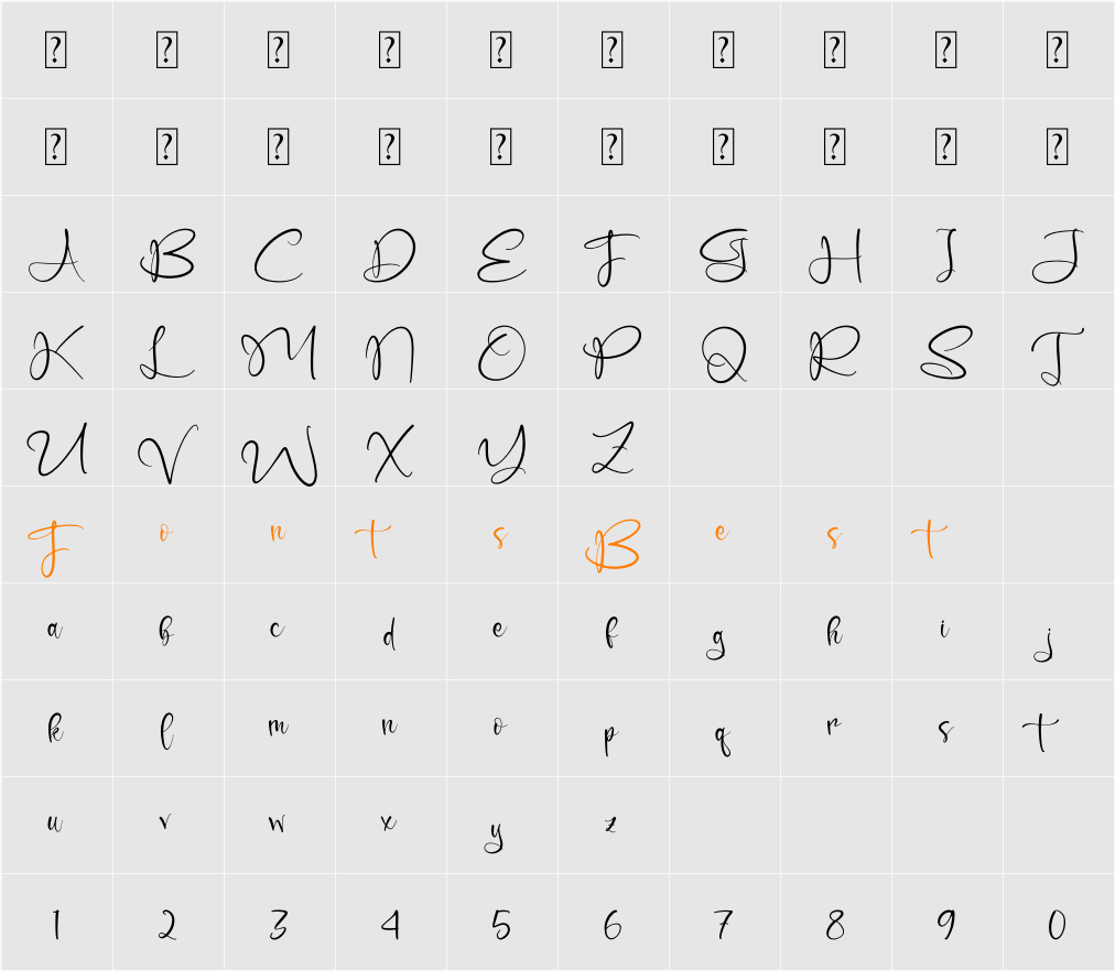 Velvetglow Sentyla Character Map