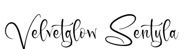 Velvetglow Sentyla Font Image