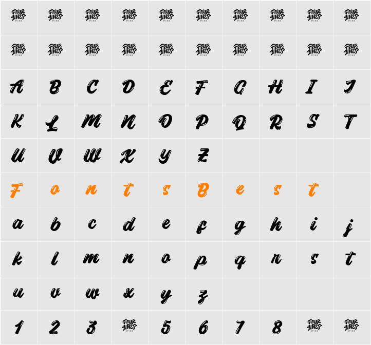 Milk Peach Character Map