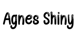 Agnes Shiny Font Image