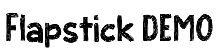 Flapstick DEMO Font Image